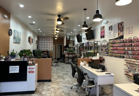 Full built out nail salon for sale in the heart of Concord